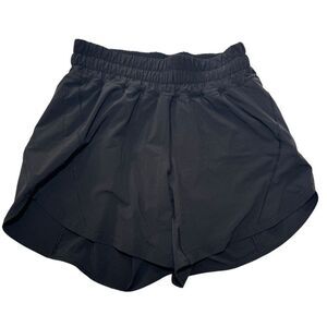 Lululemon Women's Size 4 Black Track That Mid-Rise Shorts 5” Running Athletic